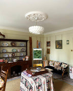 White Lottie Metal Chandelier — product view 3