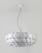 White Lottie Metal Chandelier — product view 9