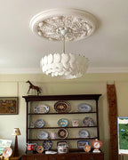White Lottie Metal Chandelier — product view 10
