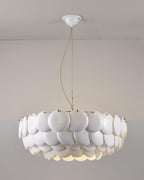 White Lottie Metal Chandelier — product view 11