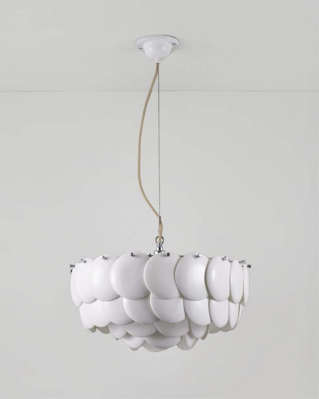 White Lottie Metal Chandelier — product view 13