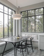 White Lottie Metal Chandelier — product view 14