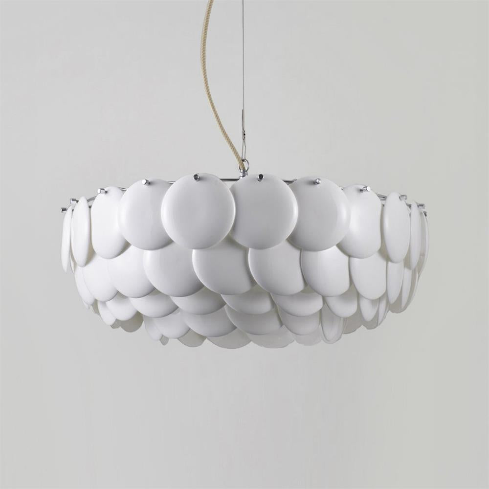 White Lottie Metal Chandelier — product view 18
