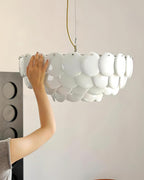 White Lottie Metal Chandelier — product view 19