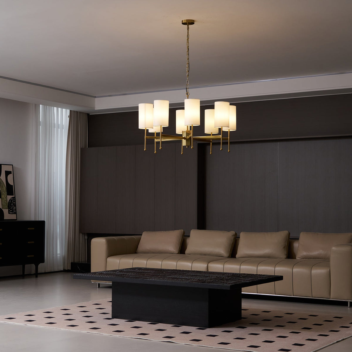 Rhodes Metal Chandelier — product view 3