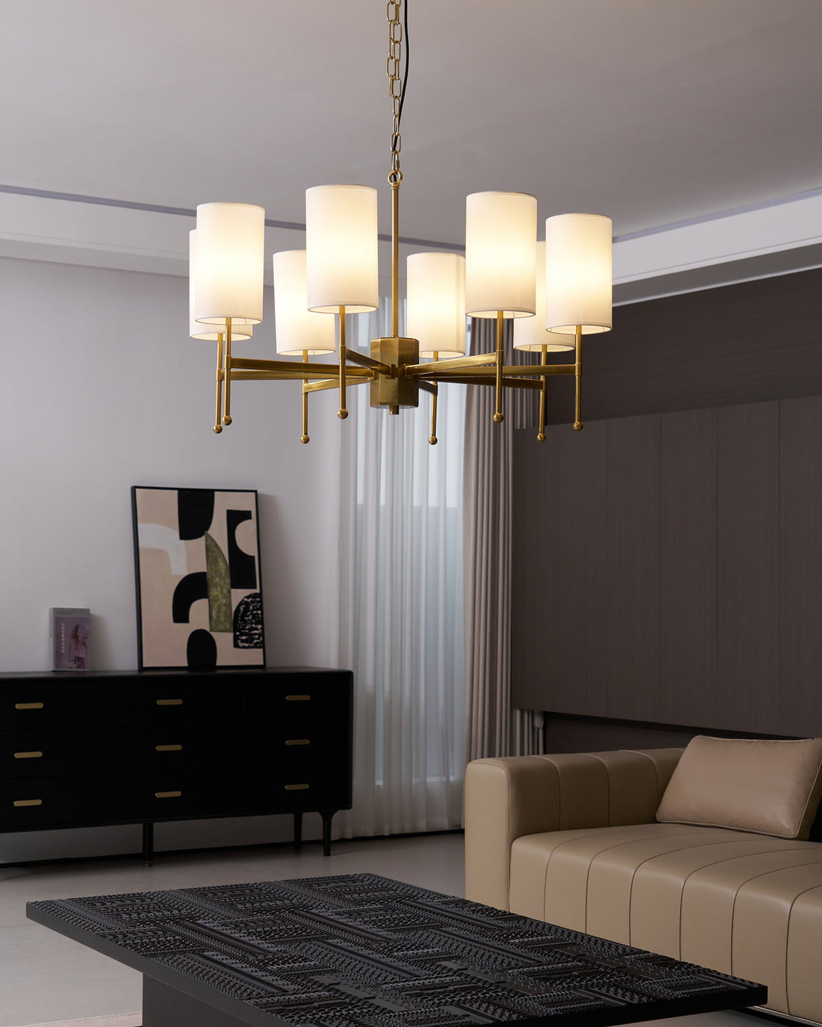 Rhodes Metal Chandelier — product view 11