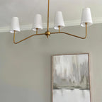 Diana Linear Metal Chandelier — product view 3