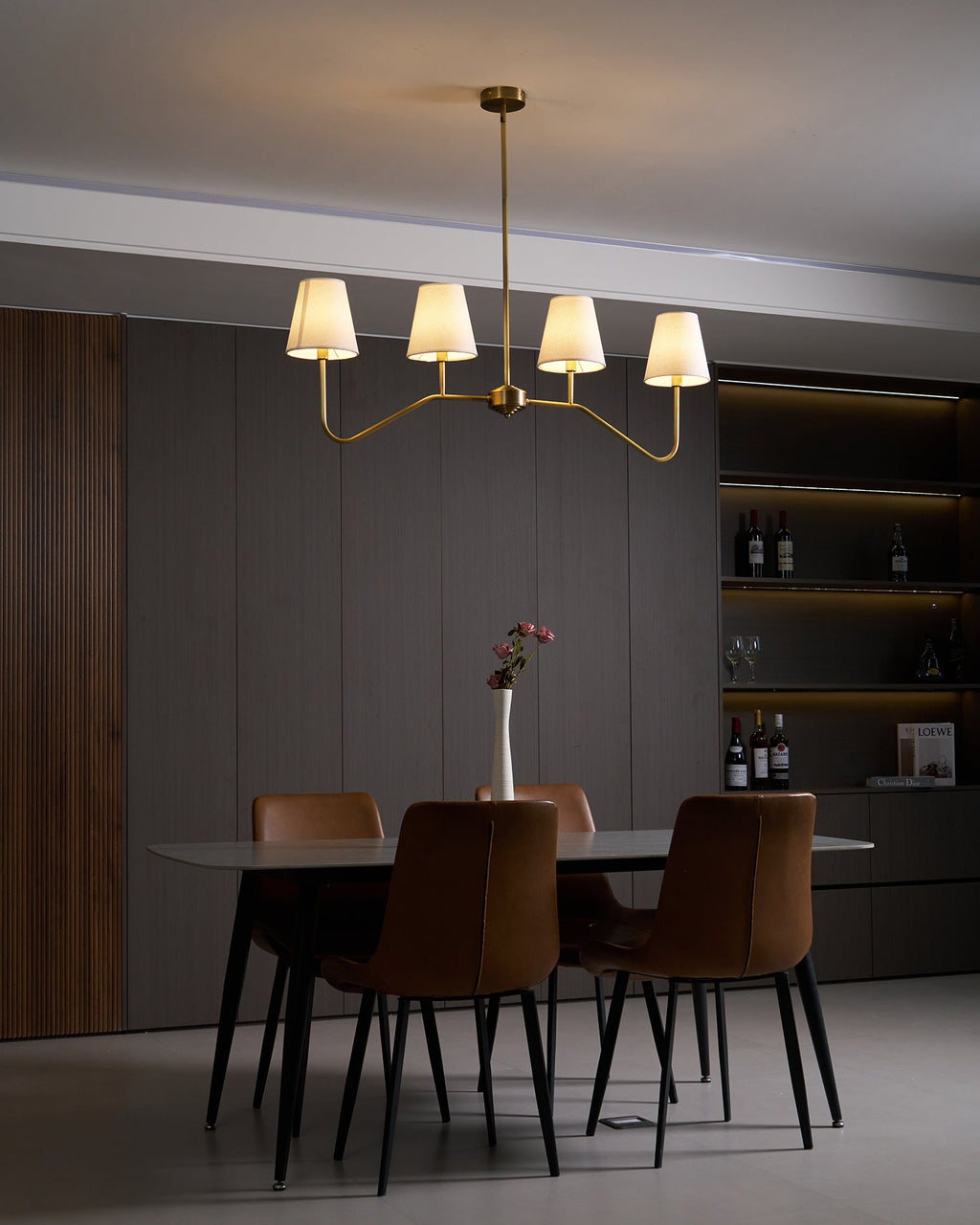Diana Linear Metal Chandelier — product view 12