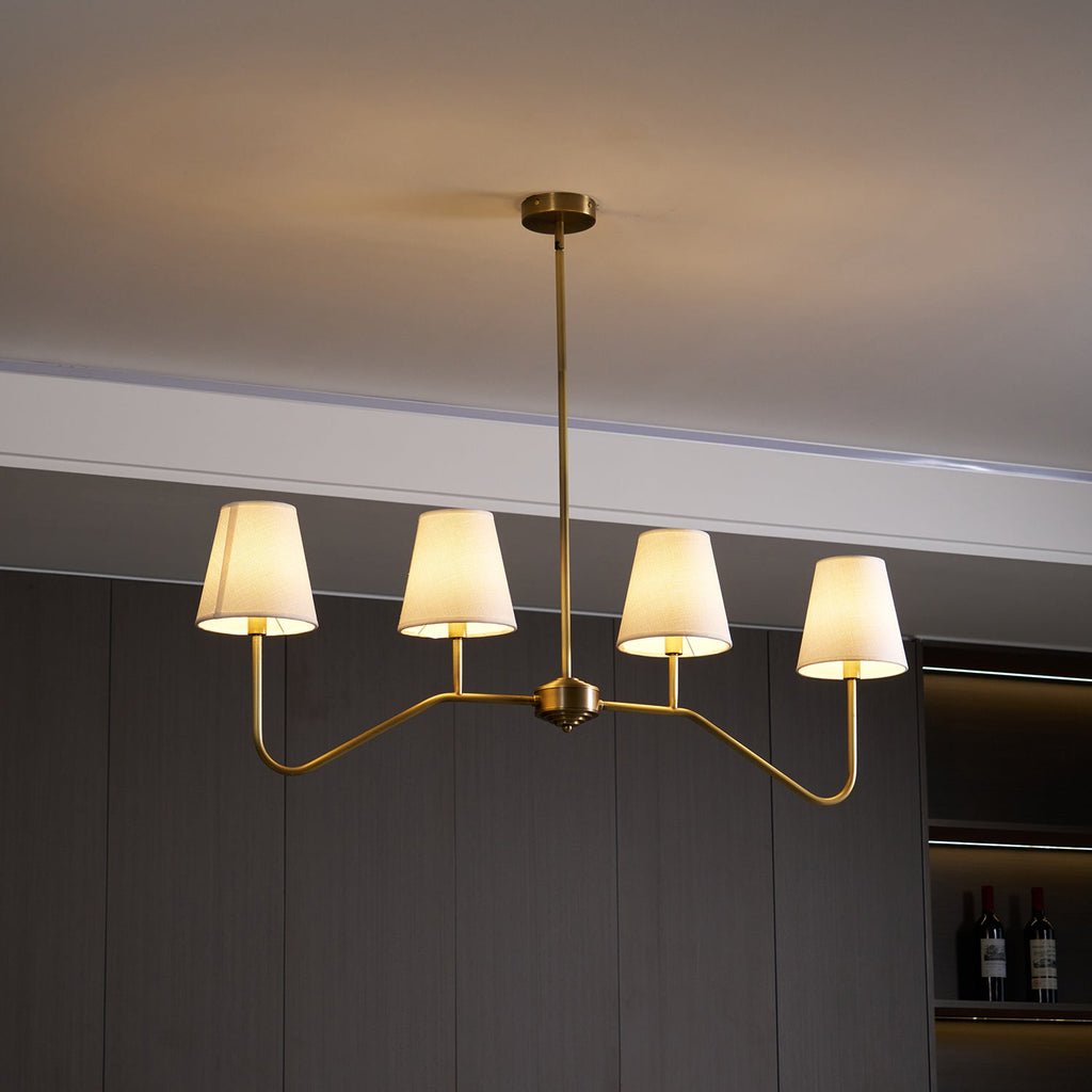 Diana Linear Metal Chandelier — product view 15