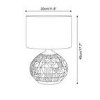 Mako Ceramics Fabric Table Lamp — product view 5