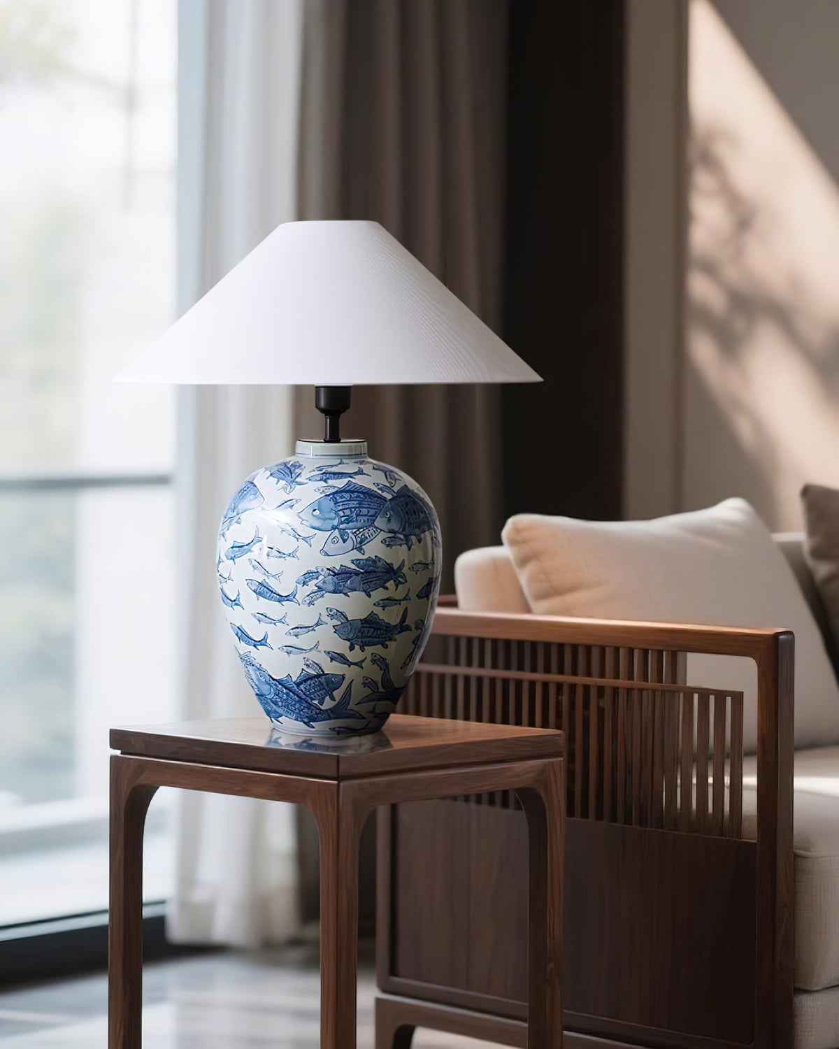 Hamlet Blue Metal Table Lamp — product view 3
