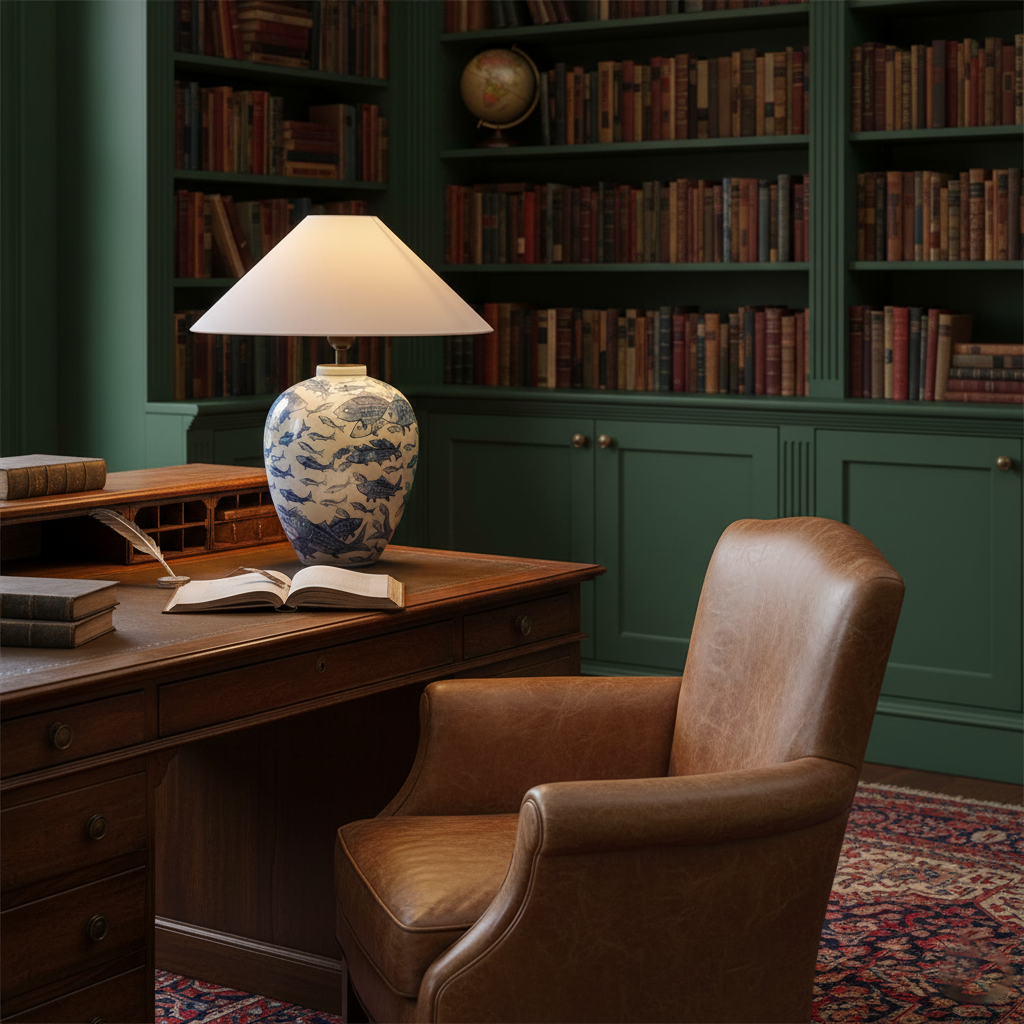 Hamlet Blue Metal Table Lamp — product view 12