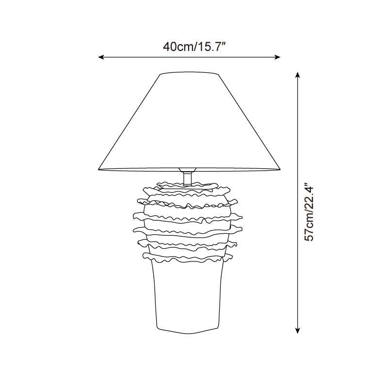 Kigelia Ceramics Metal Table Lamp — product view 5