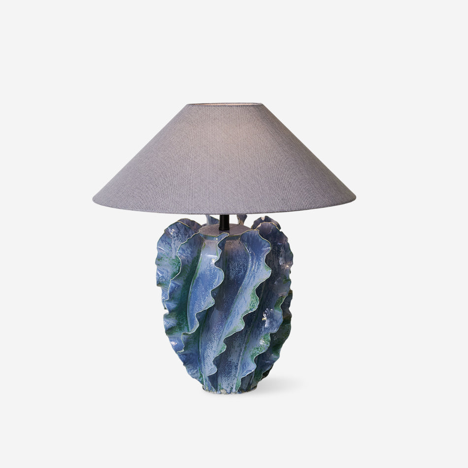 Helios Blue Metal Table Lamp — product view 1