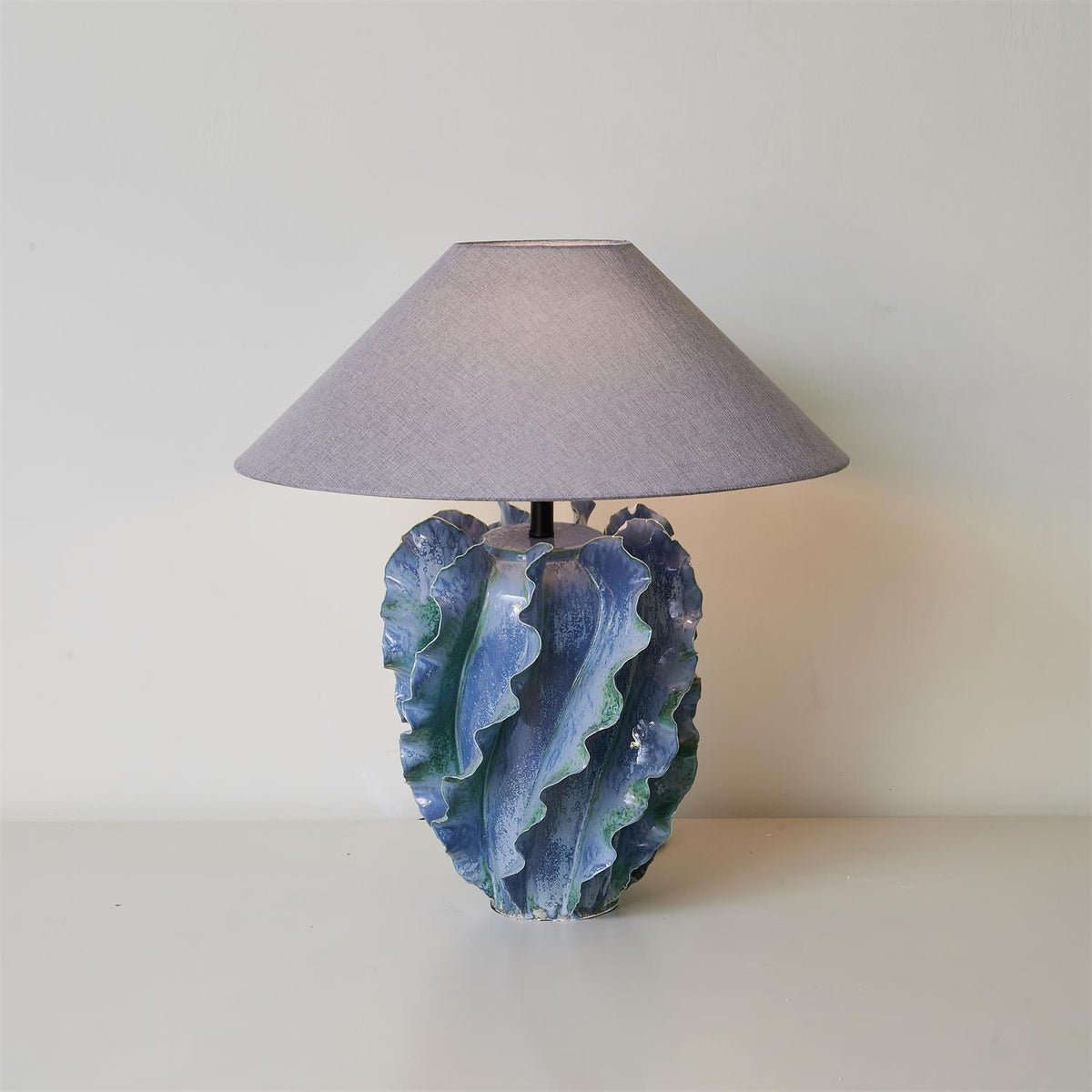 Helios Blue Metal Table Lamp — product view 7