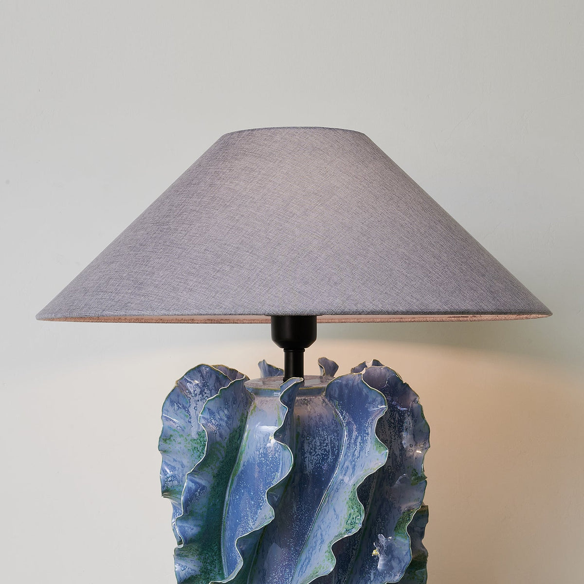 Helios Blue Metal Table Lamp — product view 9