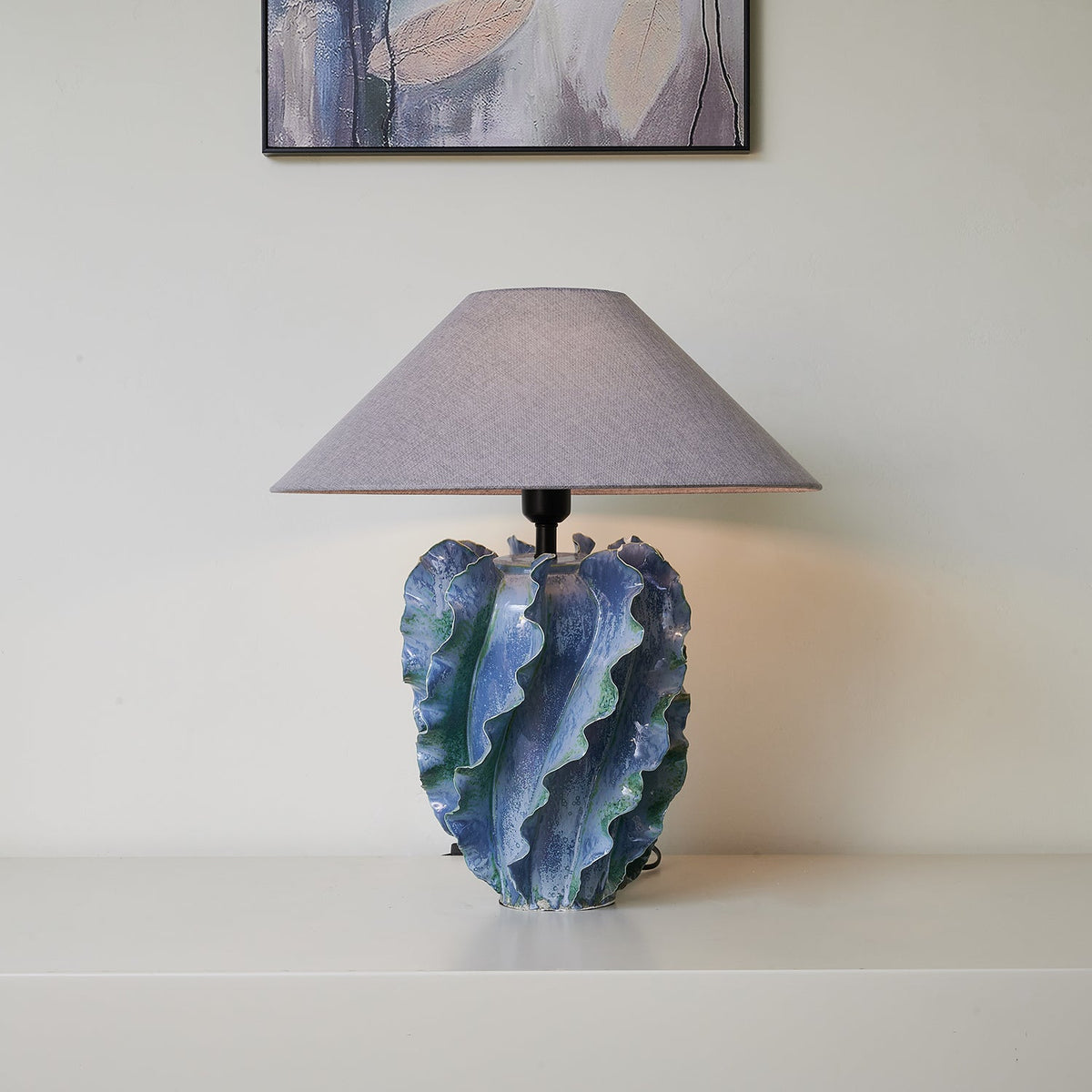 Helios Blue Metal Table Lamp — product view 13