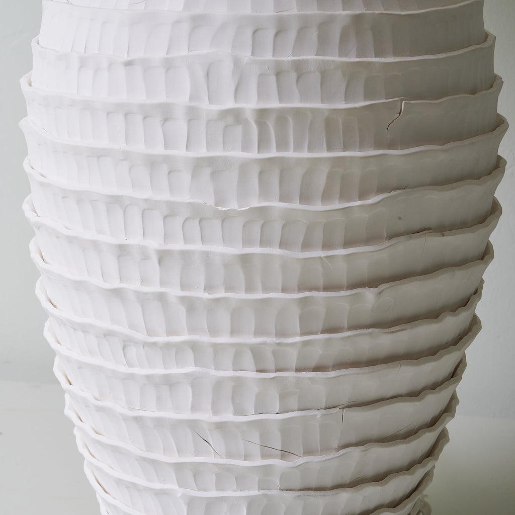 White Calico Metal Table Lamp — product view 6