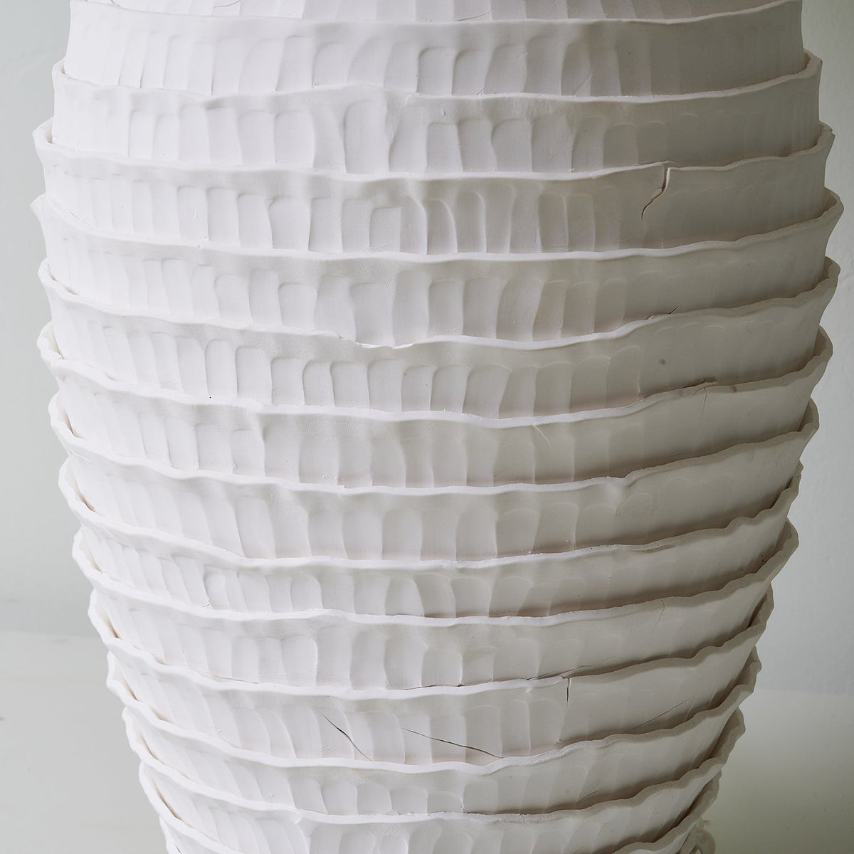 White Calico Metal Table Lamp — product view 6