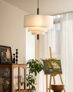 Raphia Wood Pendant Lamp — product view 4