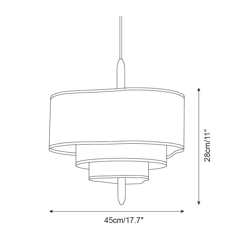 Raphia Wood Pendant Lamp — product view 5