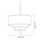 Raphia Wood Pendant Lamp — product view 6