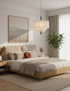Raphia Wood Pendant Lamp — product view 10