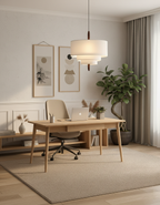 Raphia Wood Pendant Lamp — product view 12