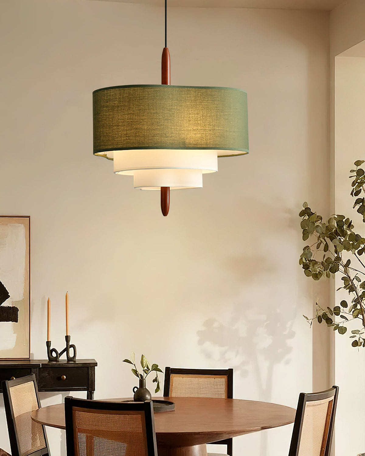 Raphia Wood Pendant Lamp — product view 24