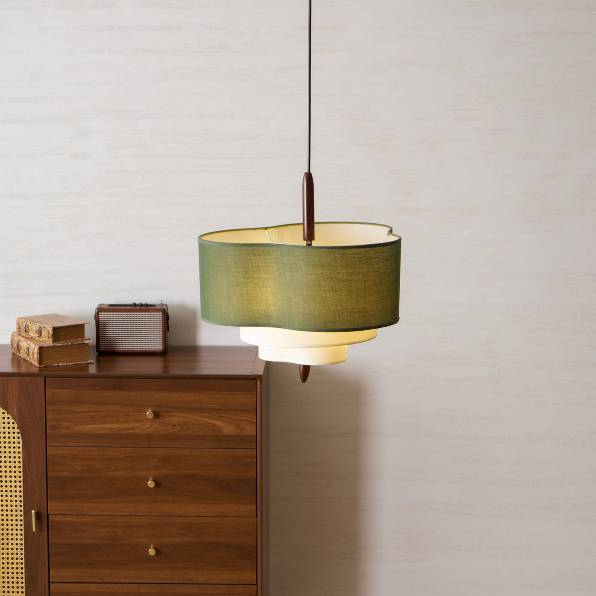 Raphia Wood Pendant Lamp — product view 33