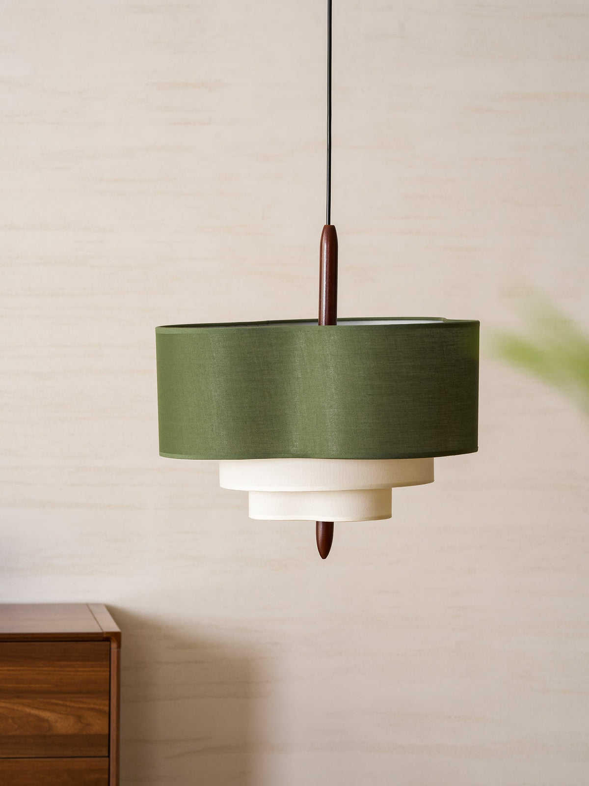 Raphia Wood Pendant Lamp — product view 36