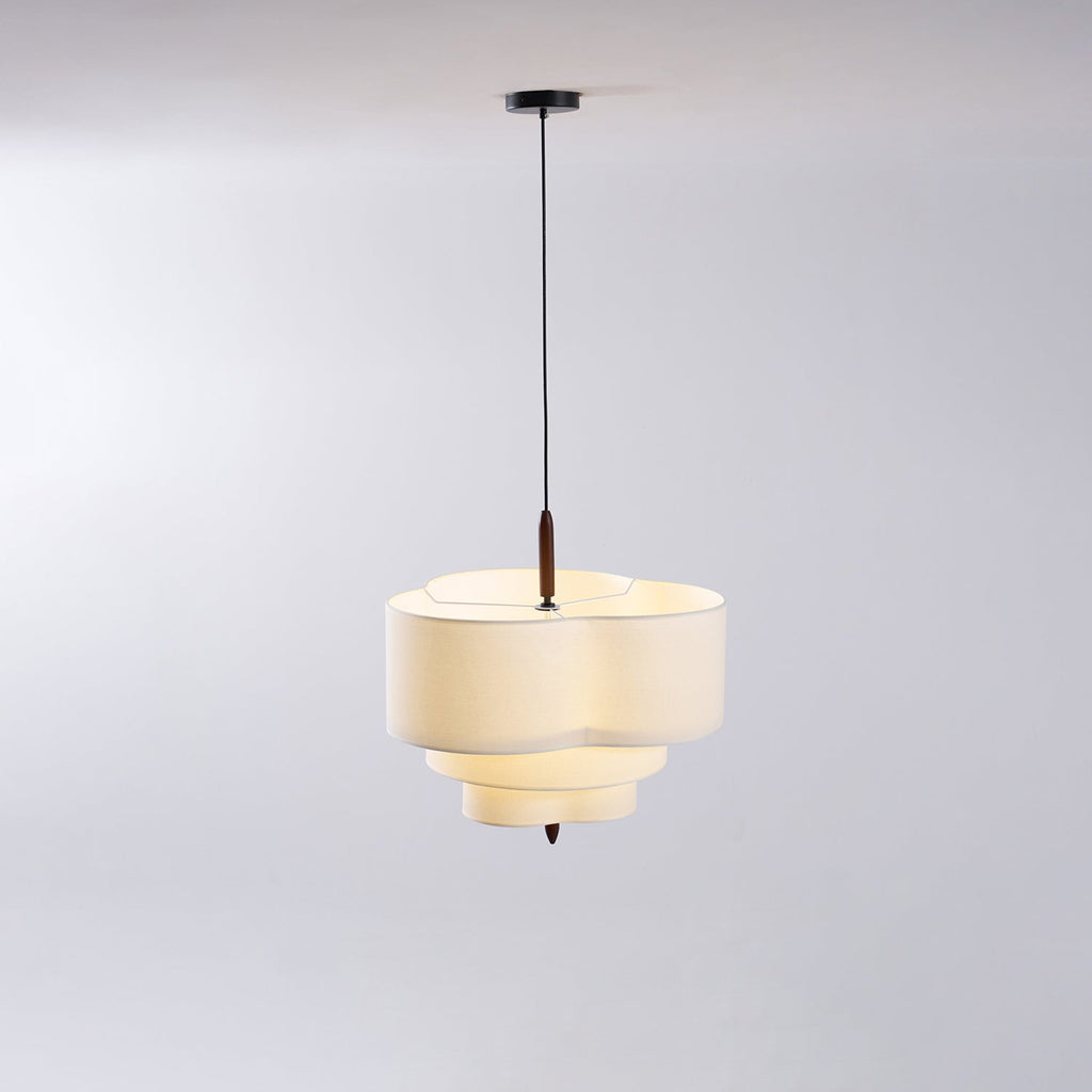 Raphia Wood Pendant Lamp — product view 45