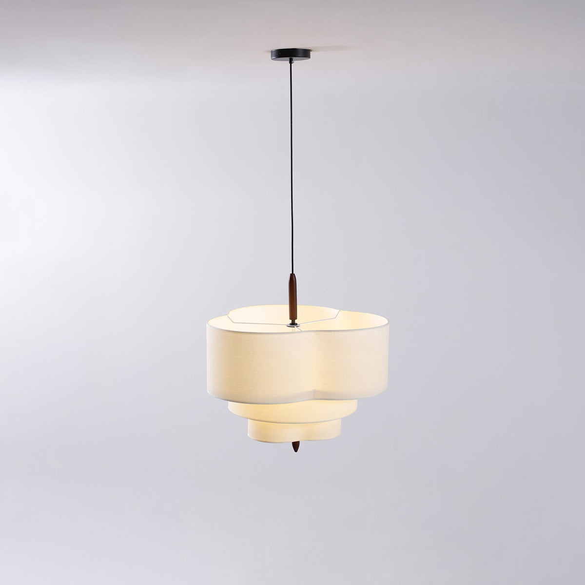 Raphia Wood Pendant Lamp — product view 45