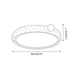Metra Travertine Ceiling Light — product view 7