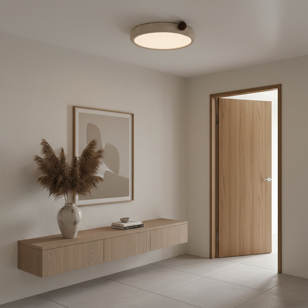 Metra Travertine Ceiling Light — product view 9