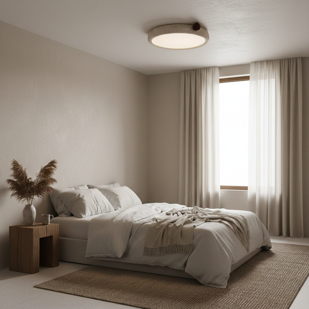 Metra Travertine Ceiling Light — product view 11