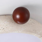 Metra Travertine Ceiling Light — product view 20
