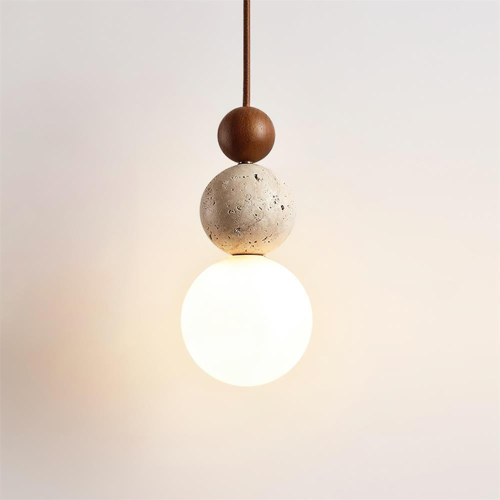Ball Travertine Pendant Lamp — product view 2