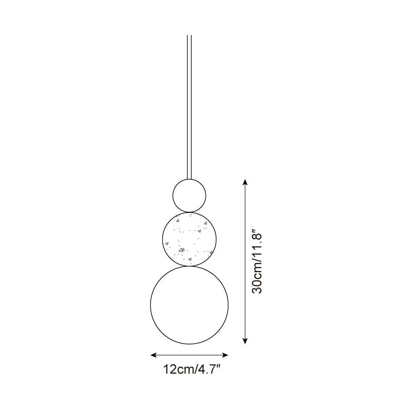 Ball Travertine Pendant Lamp — product view 5