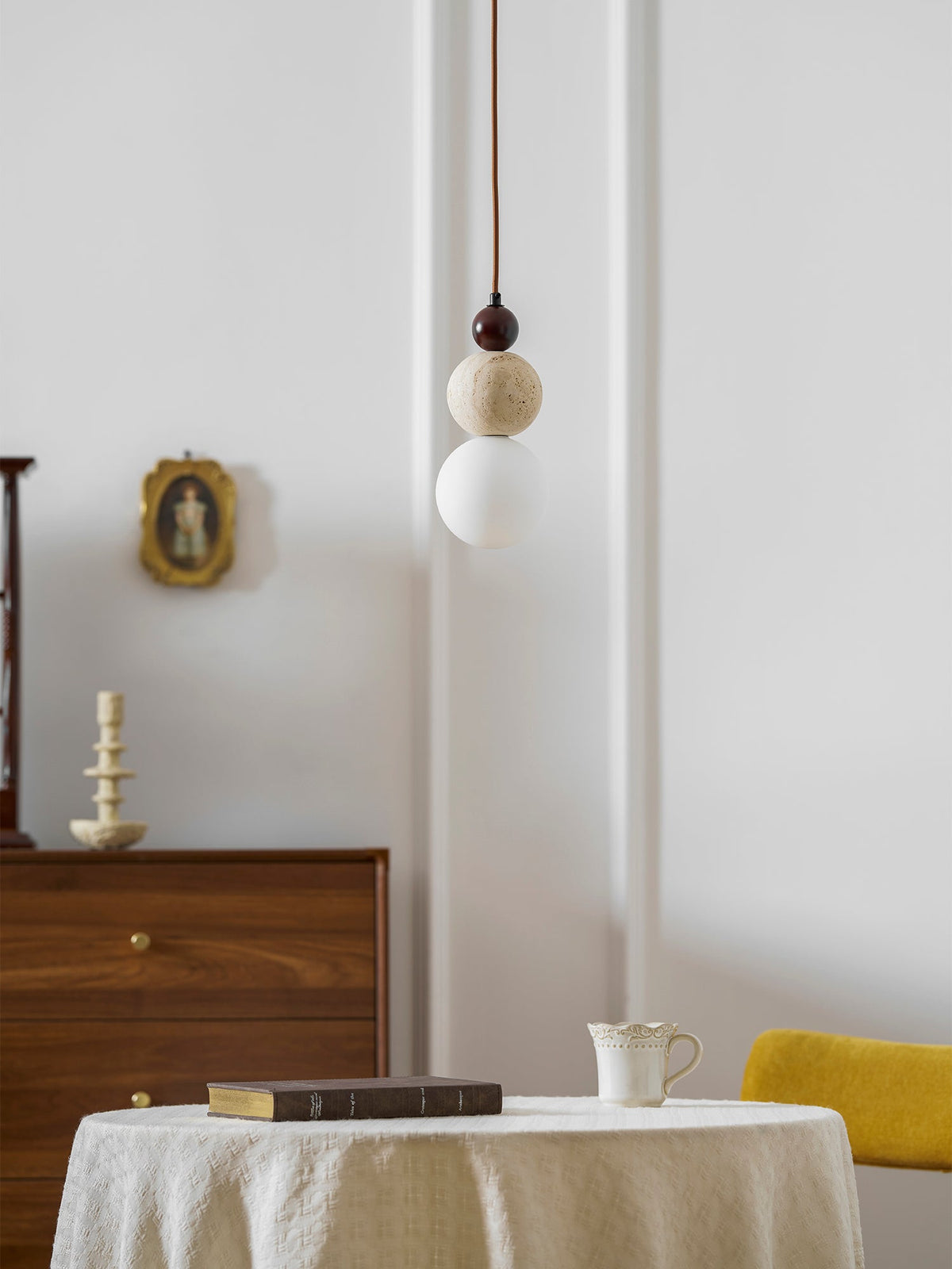 Ball Travertine Pendant Lamp — product view 16