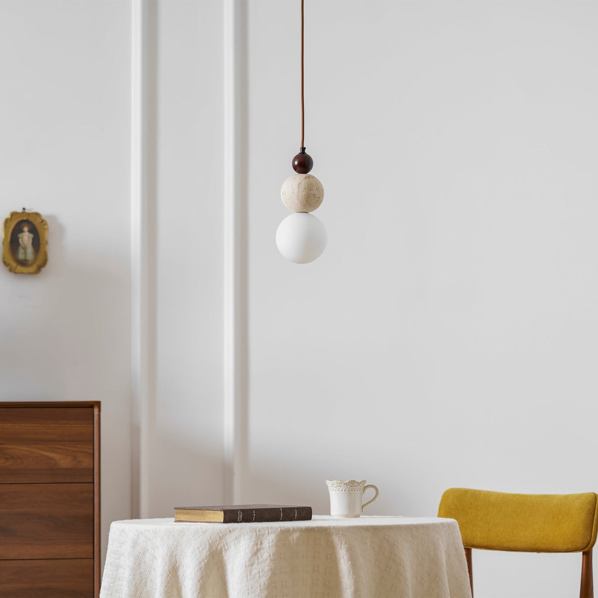 Ball Travertine Pendant Lamp — product view 17