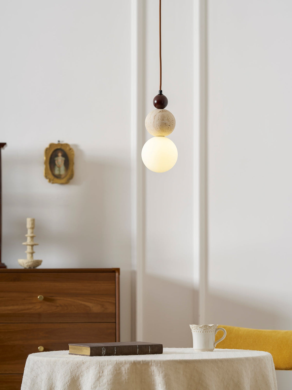 Ball Travertine Pendant Lamp — product view 19