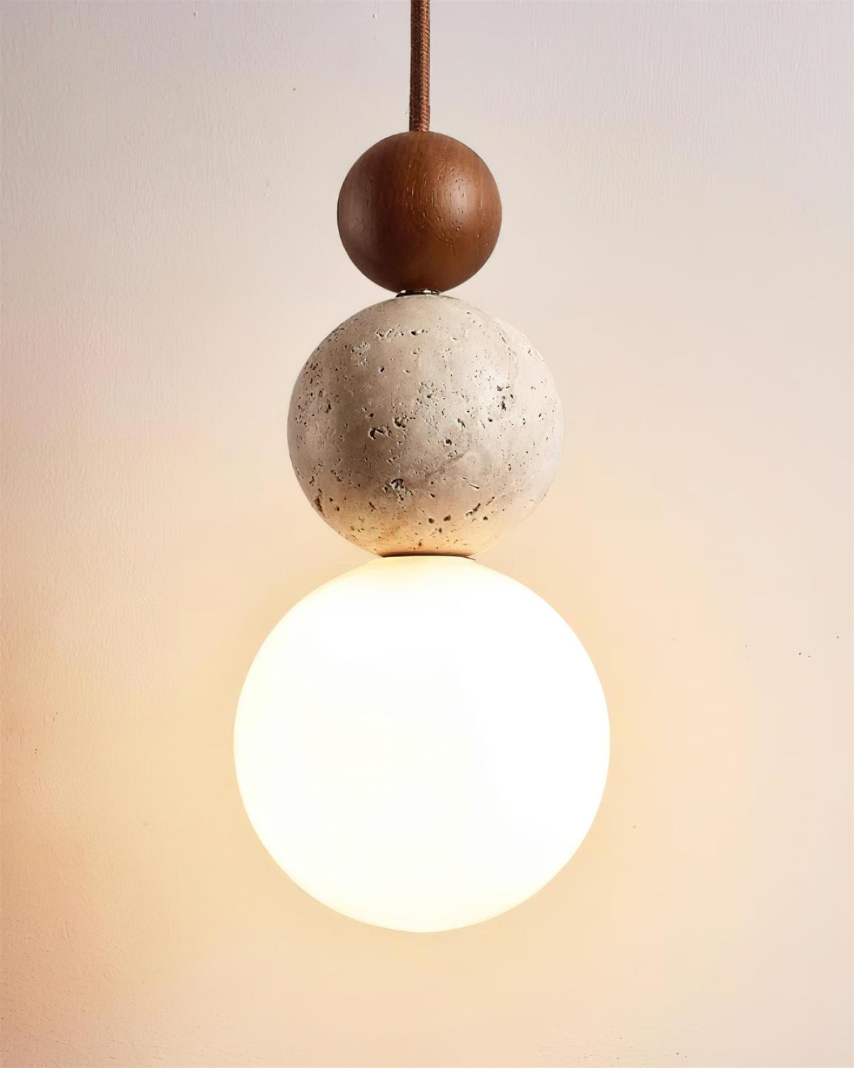 Ball Travertine Pendant Lamp — product view 26