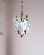Vintage Matcha Glass Pendant Lamp — product view 3