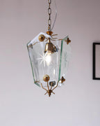 Vintage Matcha Glass Pendant Lamp — product view 4