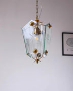 Vintage Matcha Glass Pendant Lamp — product view 9