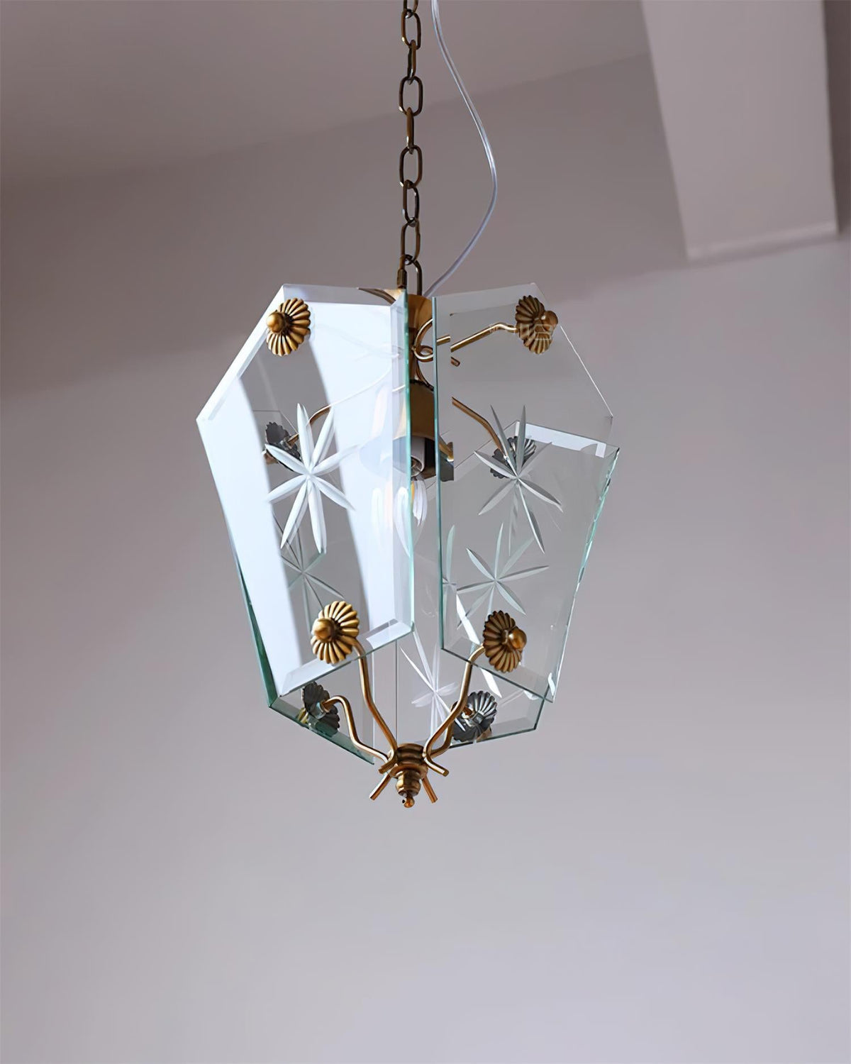 Vintage Matcha Glass Pendant Lamp — product view 11