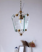 Vintage Matcha Glass Pendant Lamp — product view 13