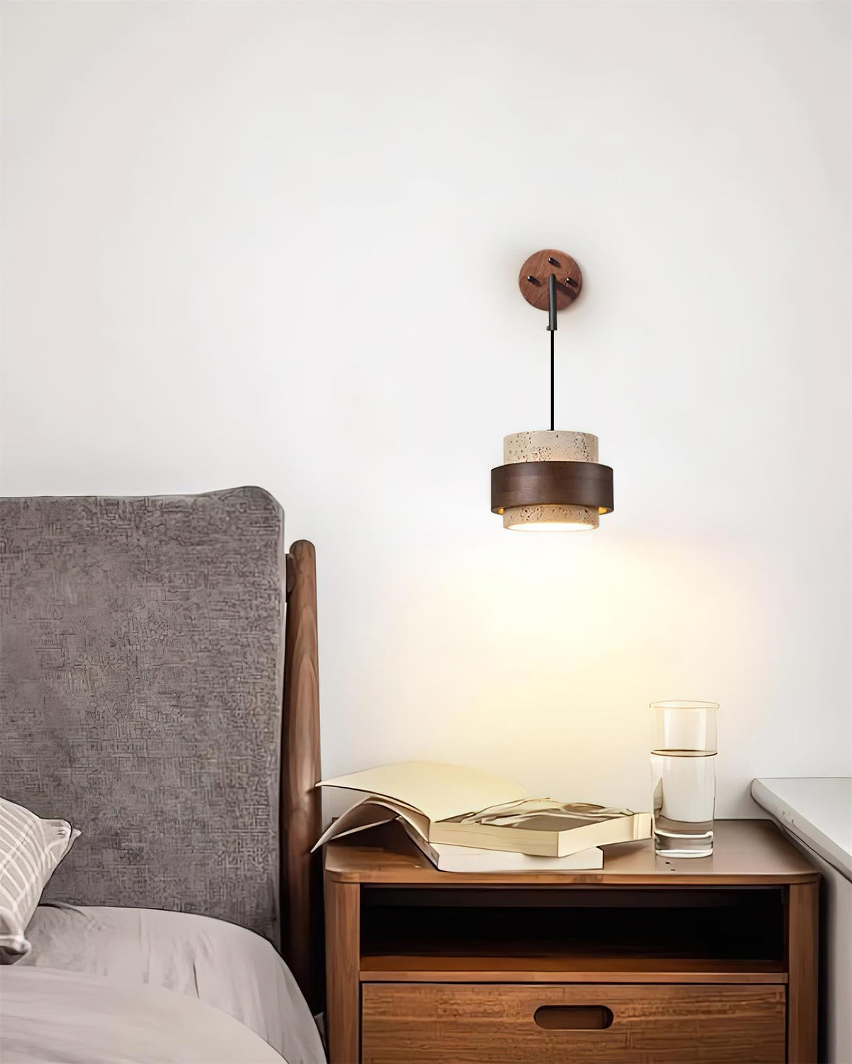 Cole Travertine Wall Lamp — product view 4