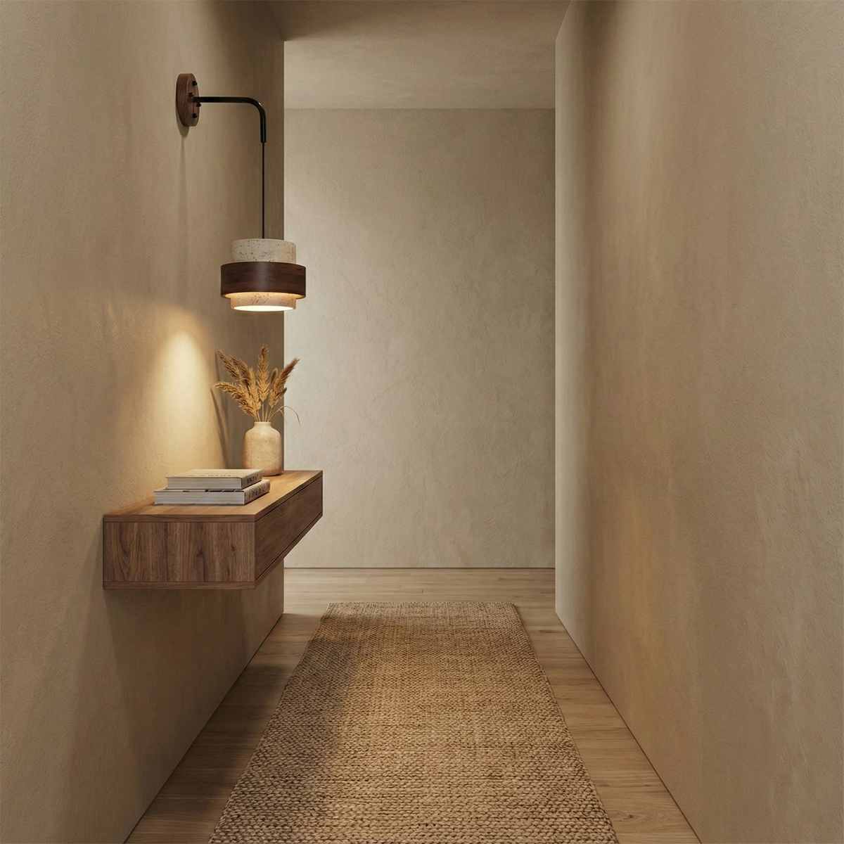 Cole Travertine Wall Lamp — product view 7